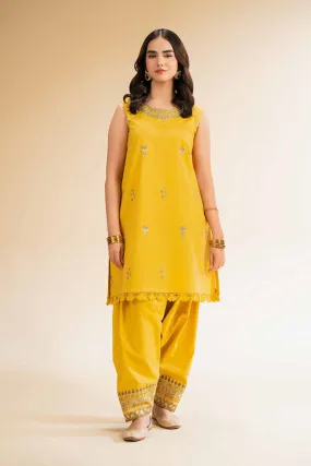 2 Piece - Dyed Embroidered Suit - 42501264