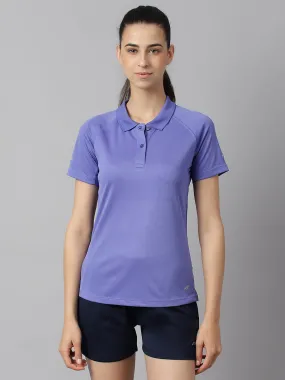 Alcis Women Iris Bloom Tech-Fit Anti-Static Soft-Touch Slim-Fit Training Polo T-Shirt