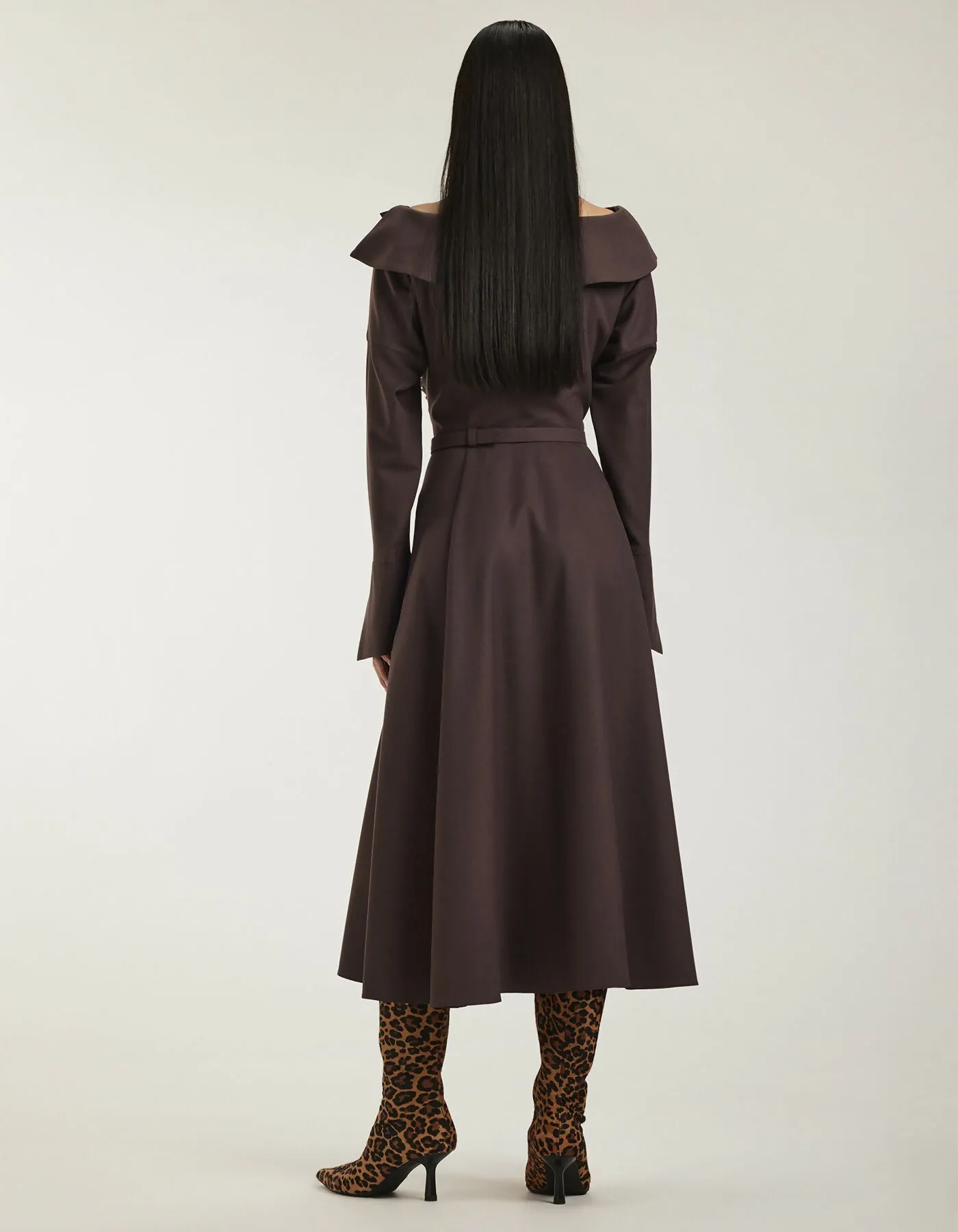 Asana Dress Purple Brown