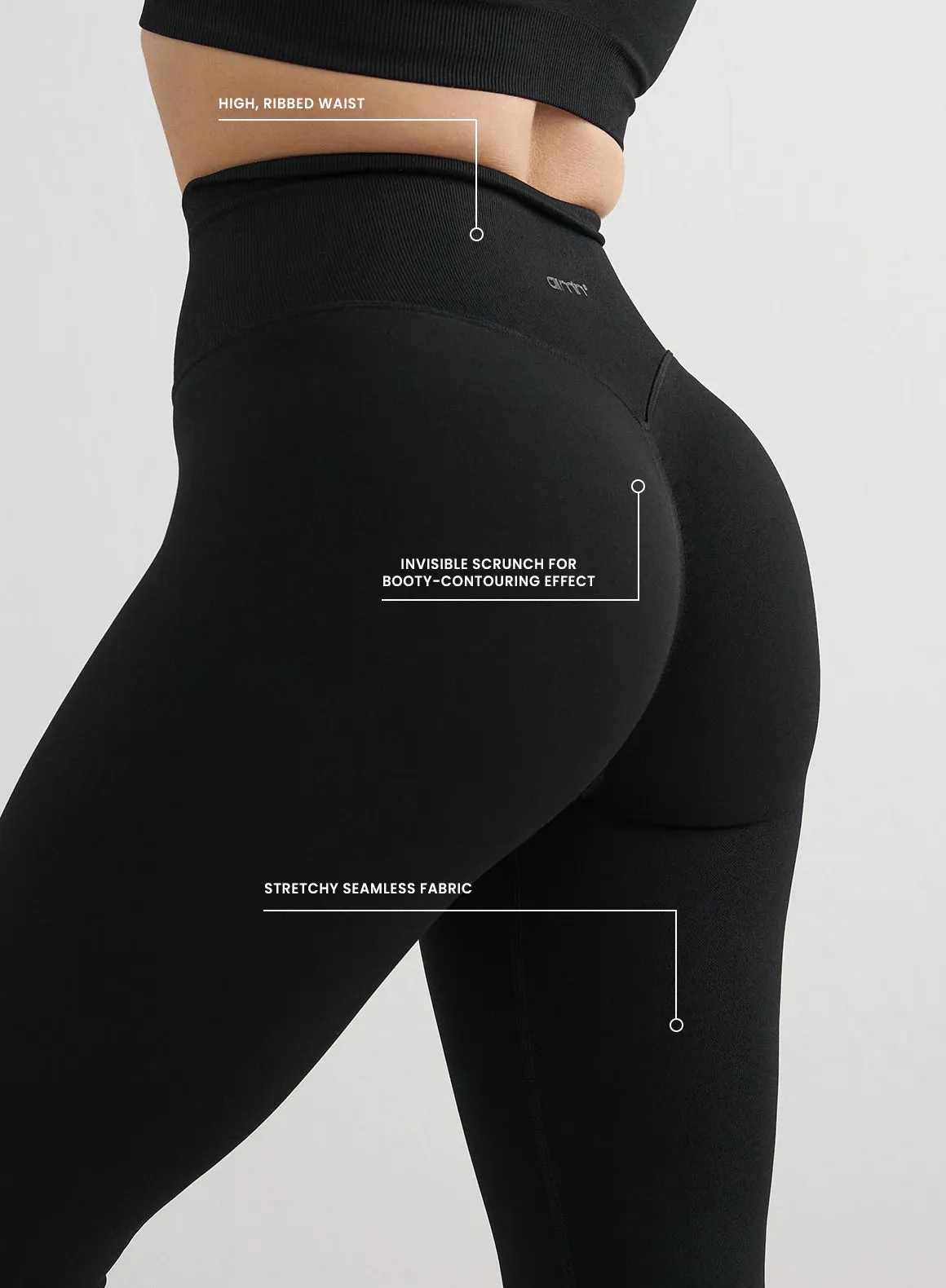 Black Shape Seamless Petite Tights