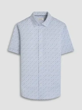 Bugatchi Ooohcotton Miles Short Sleeve Sport Shirt - Sand