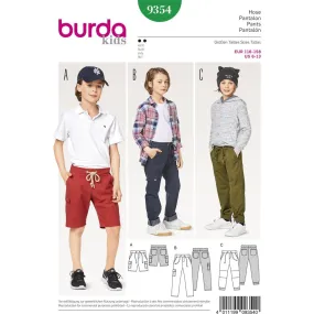 Burda Style Pattern B9354 Girl / Girl Plus Pant and Short