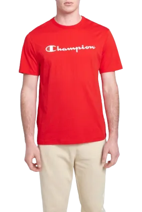 CHAMPION SCRIPT SHORT SLEEVE TEE - Mens - Red