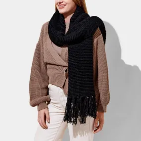 chunky knit scarf