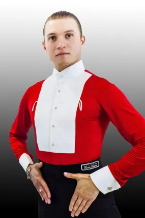 Competition Men's Standard Shirt, Red-White