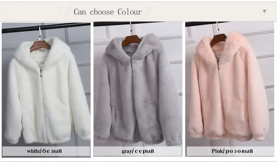 Cula Crop Faux Fur Coat