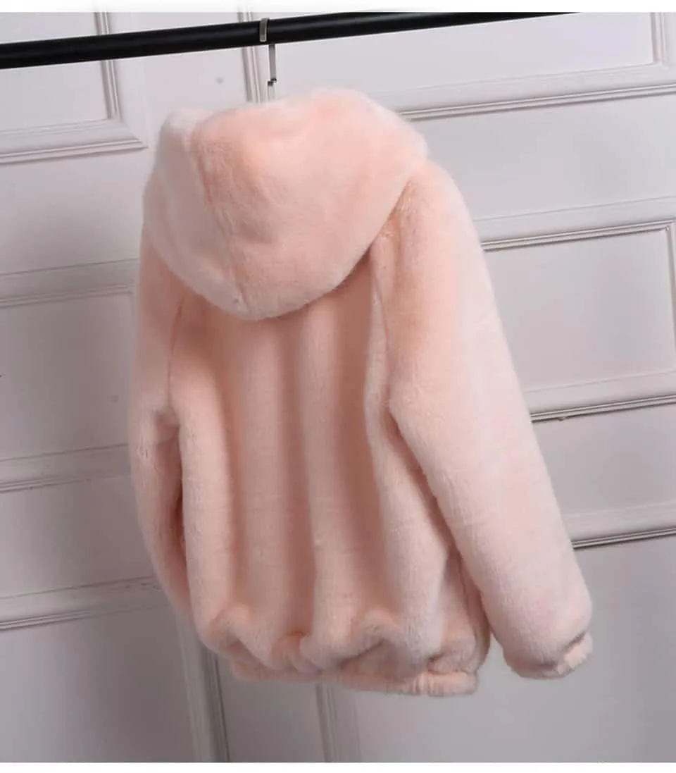 Cula Crop Faux Fur Coat
