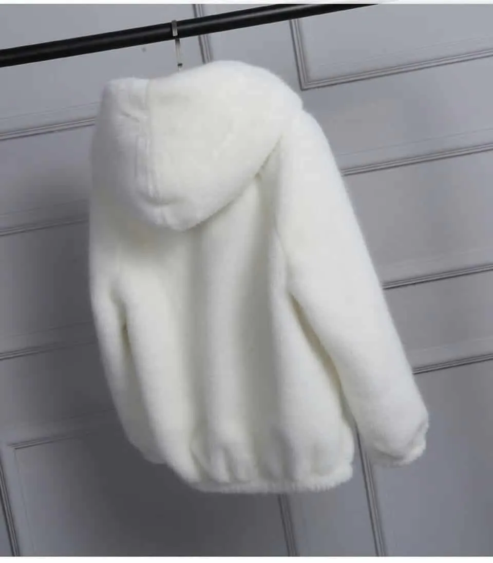 Cula Crop Faux Fur Coat