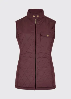 Dubarry Rathdown Quilted Gilet - Currant