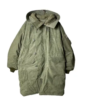 HOODED DOWN COAT / KHAKI