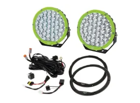 Hulk 9" LED Round 4x4 Driving Light Kit with Interchangeable Bezels