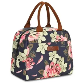 Lokass Lunch Bag Insulated Water-Resistant Thermal Bag | Peony Blue