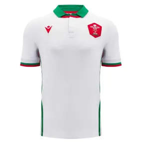 Macron Wales WRU 24/25 Adults Away Six Nations Cotton Rugby Shirt