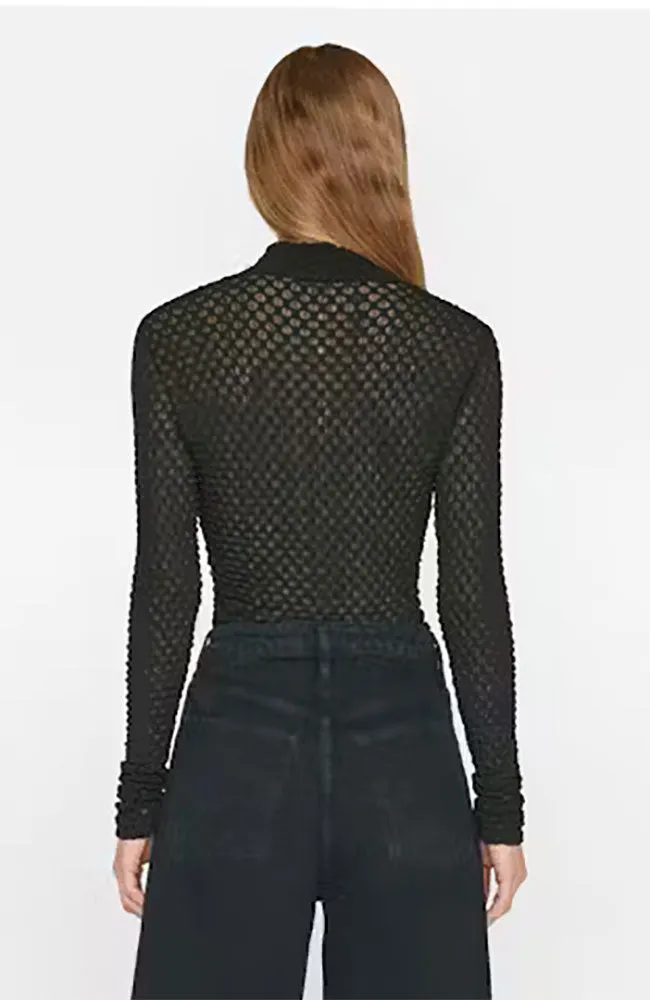 Mesh Lace Turtleneck