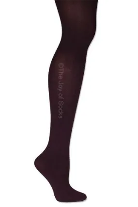 Microfiber Plum Tights