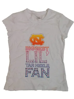 North Carolina Tar Heels Campus Cutee Couture Toddler White Lil Fan T-Shirt (XS)