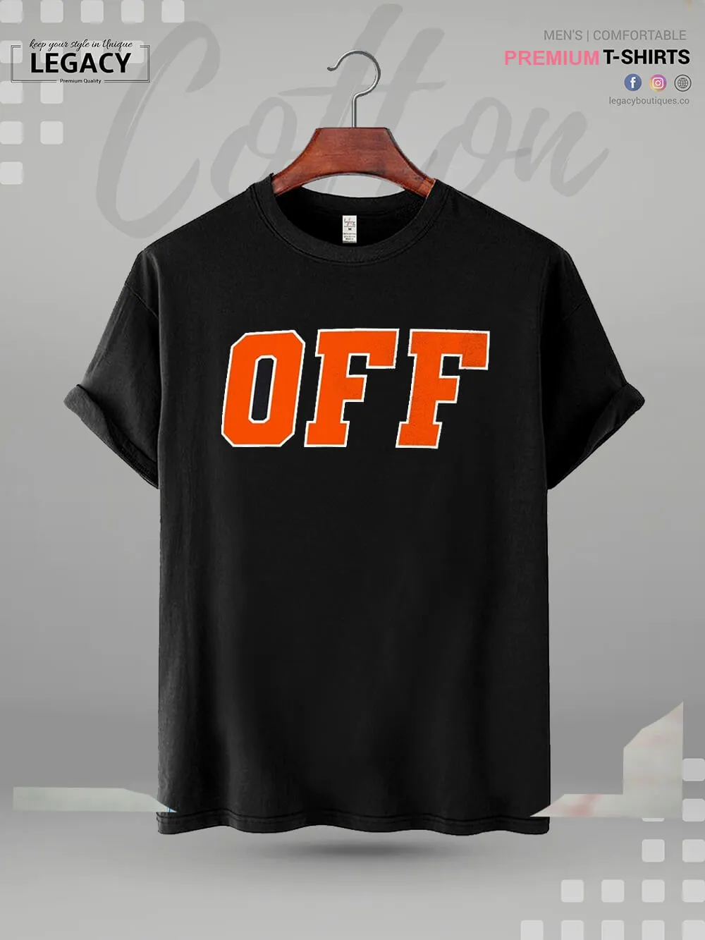 OFF Print Men's High Quality T-Shirt In Resonable Price