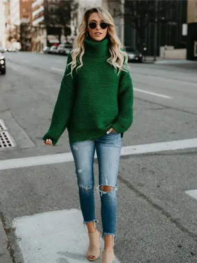 Oversized  Knitted Turtleneck Sweater