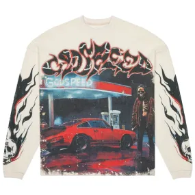 Pit Stop Thermal Long Sleeve Tee (Bone)