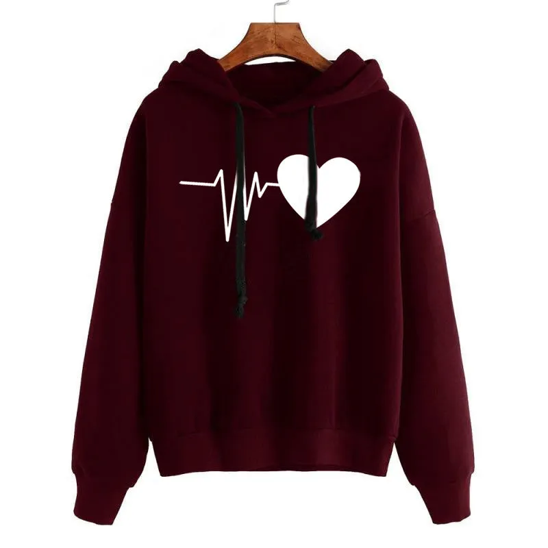 Printed Autumn Long Sleeve Hoodie - GlamzLife