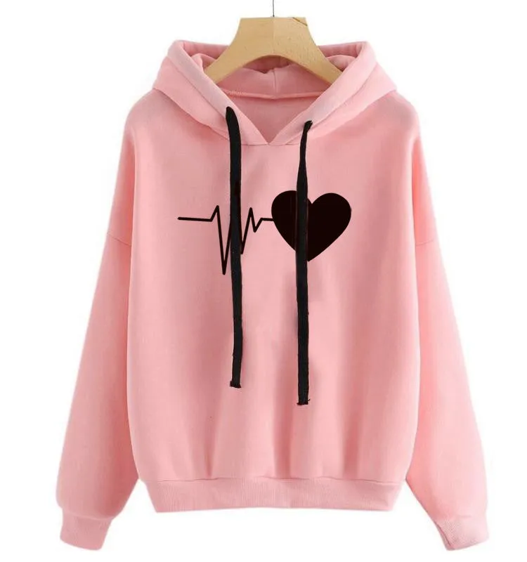 Printed Autumn Long Sleeve Hoodie - GlamzLife