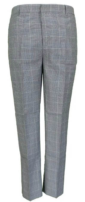Run & Fly Mens 60s Vintage Retro Mod Checked Prince of Wales Tartan Skinny Fit Trousers