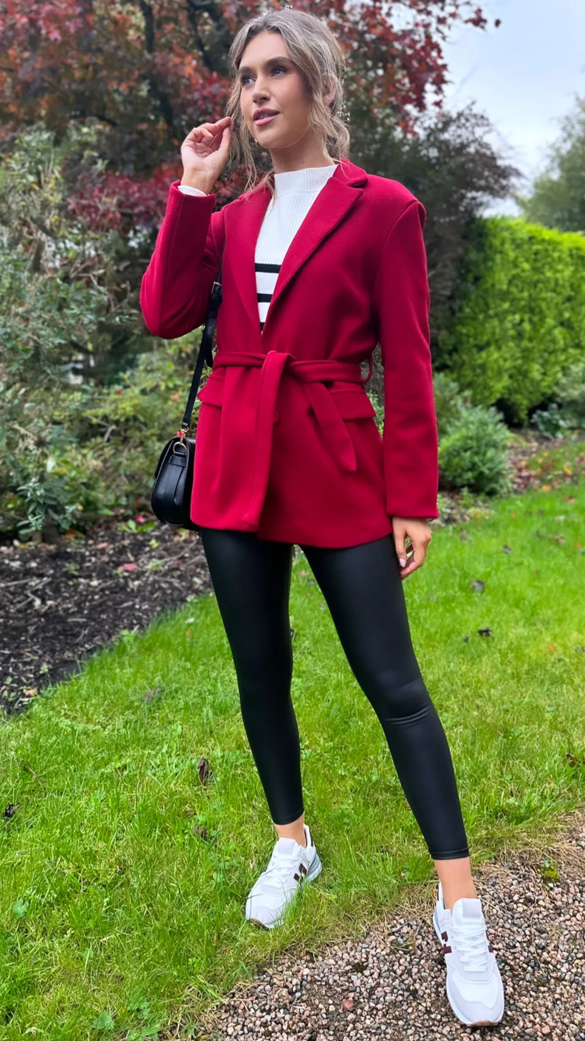 Sawyer Red Belted Short Coat