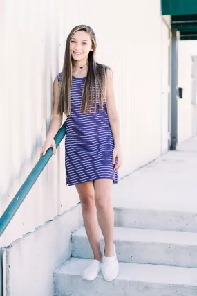 Striped Shirt Dress