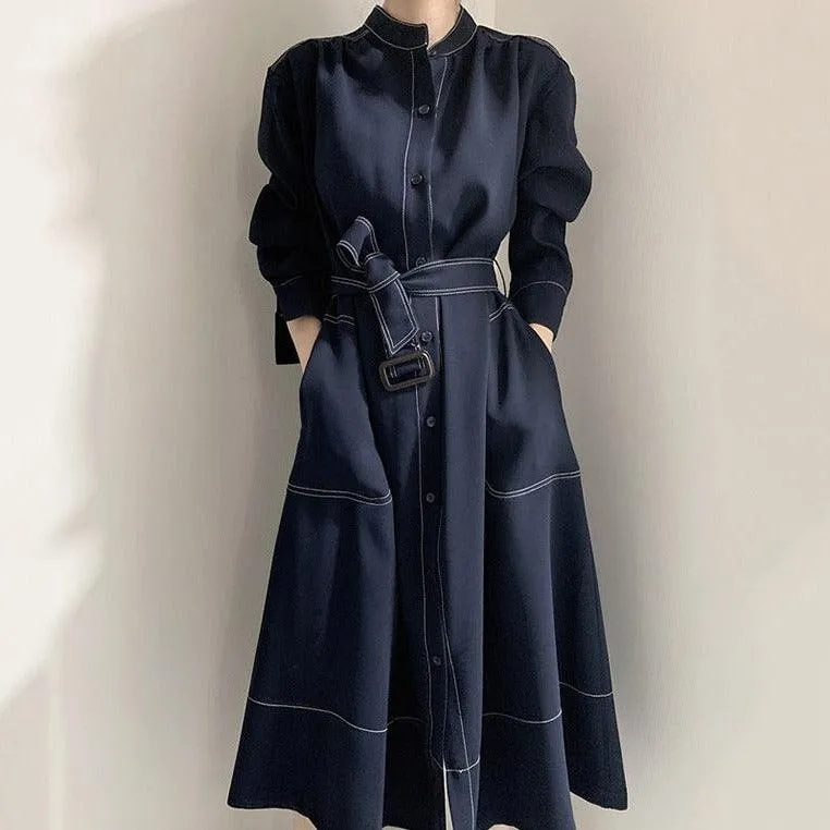 Trench coat style dress