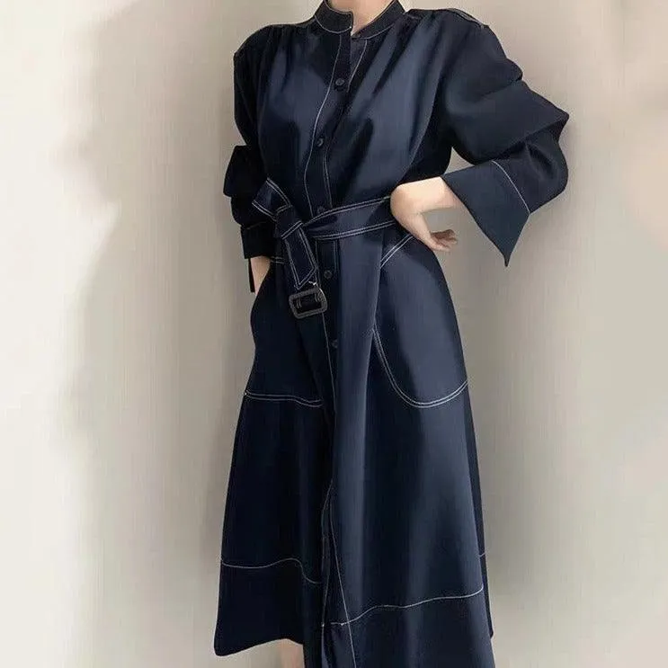 Trench coat style dress