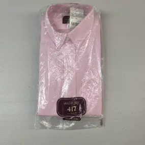Vintage 80s Classic Collection By Van Heusen Men's Dress Shirt 18 Pink