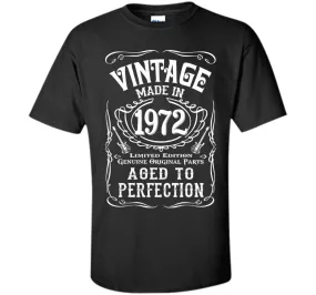 Vintage Made In 1972 Birthday Gift Idea T Shirt